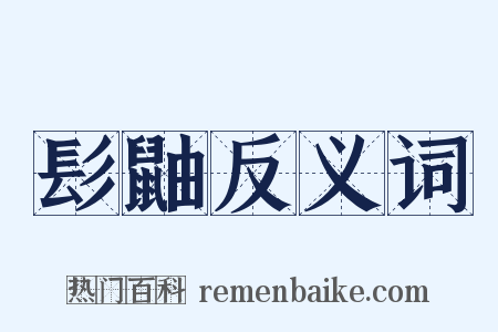 髟鼬反义词是什么意思的图片